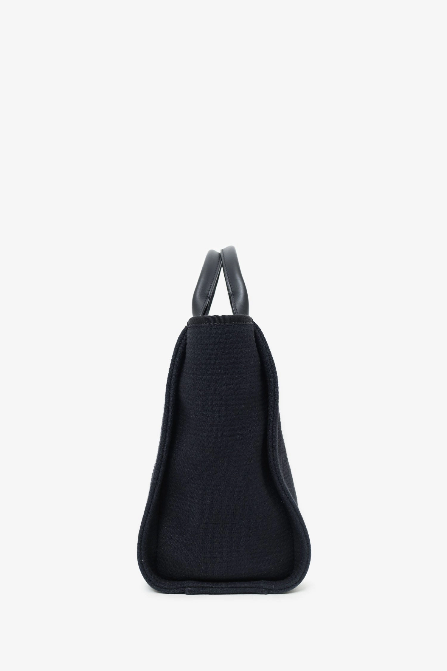 Pre-loved Chanel 2022 Black Canvas Small Deauville Shopping Tote
