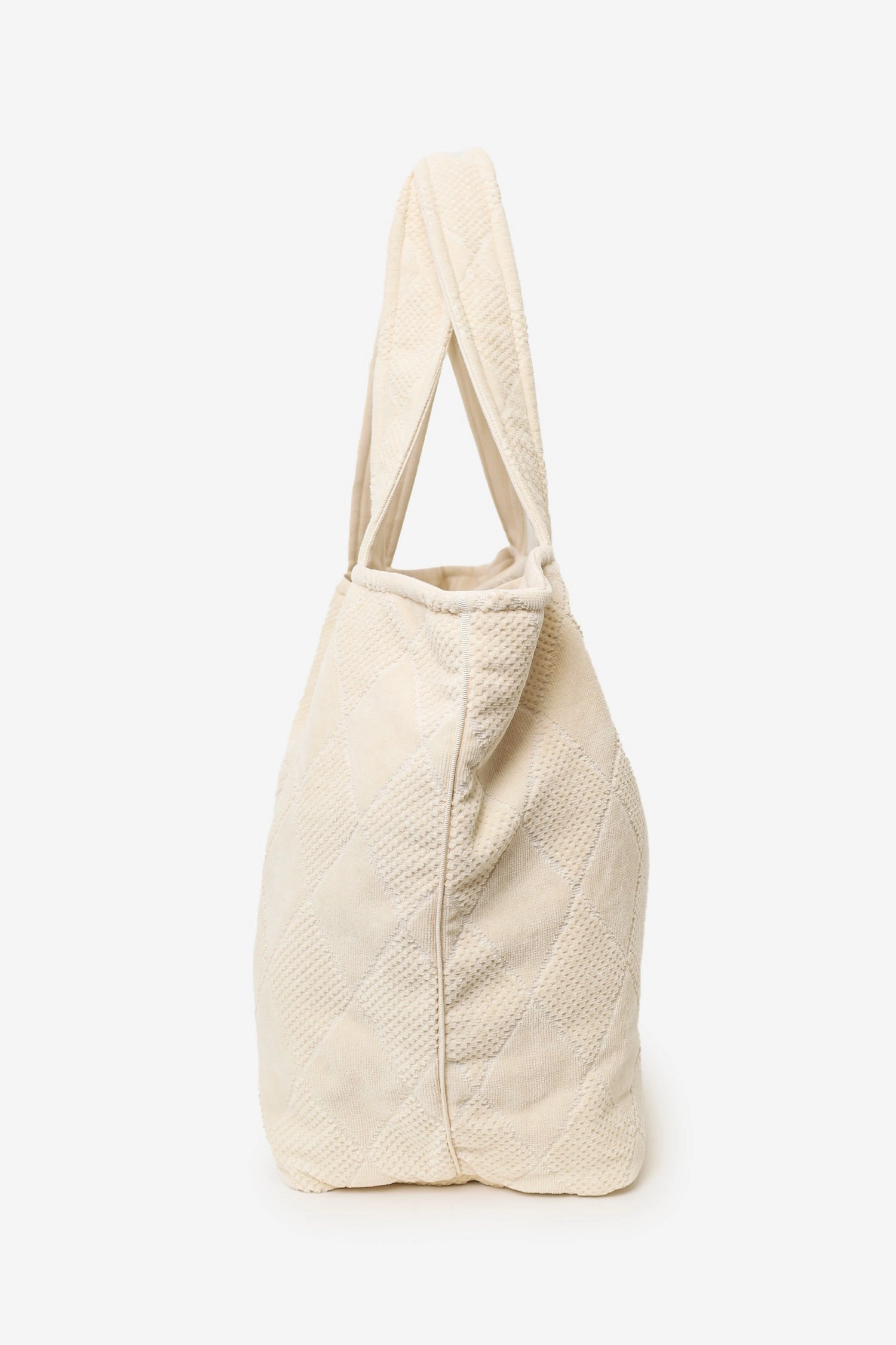 Pre-Loved Chanel Beige Terry Cloth Beach Tote & Towel Set