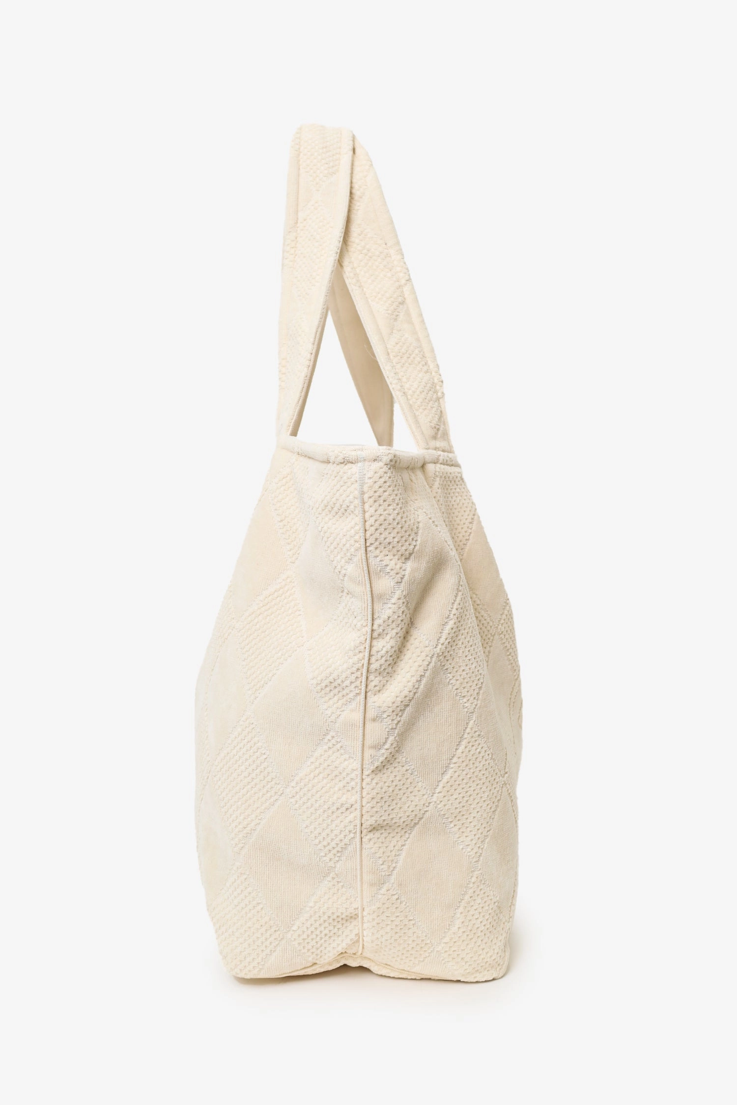 Pre-Loved Chanel Beige Terry Cloth Beach Tote & Towel Set