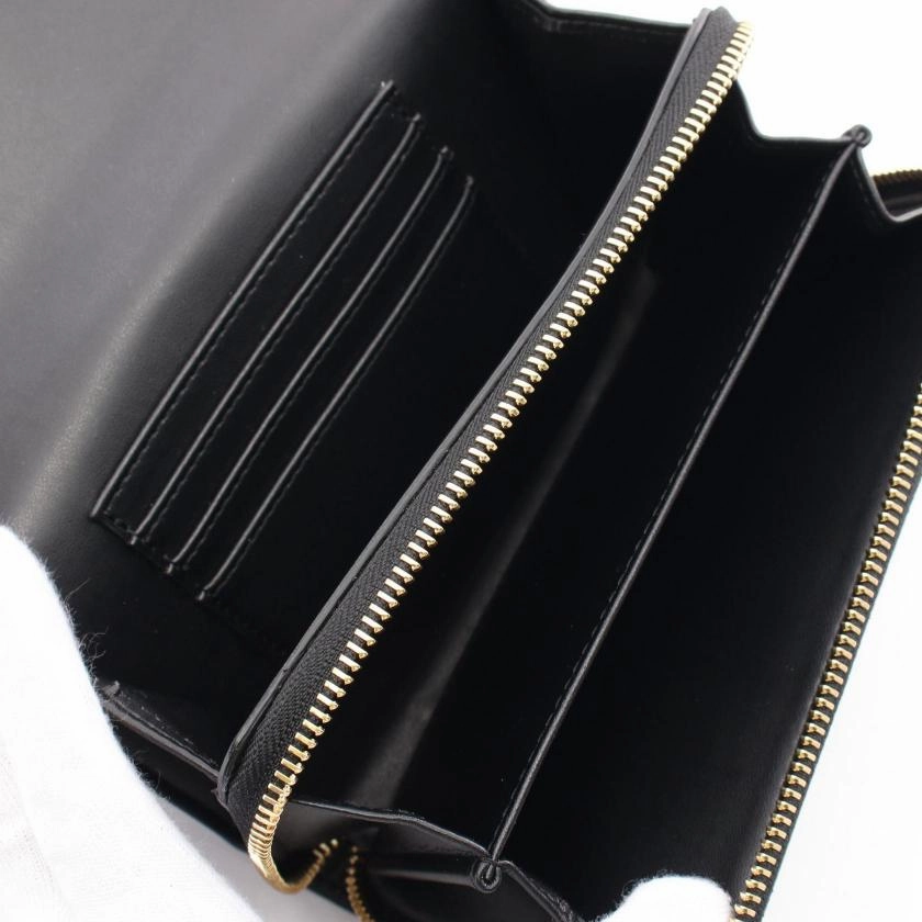 Pre-loved Stella McCartney Stella Logo Crossbody Wallet Shoulder Wallet Faux Leather Black