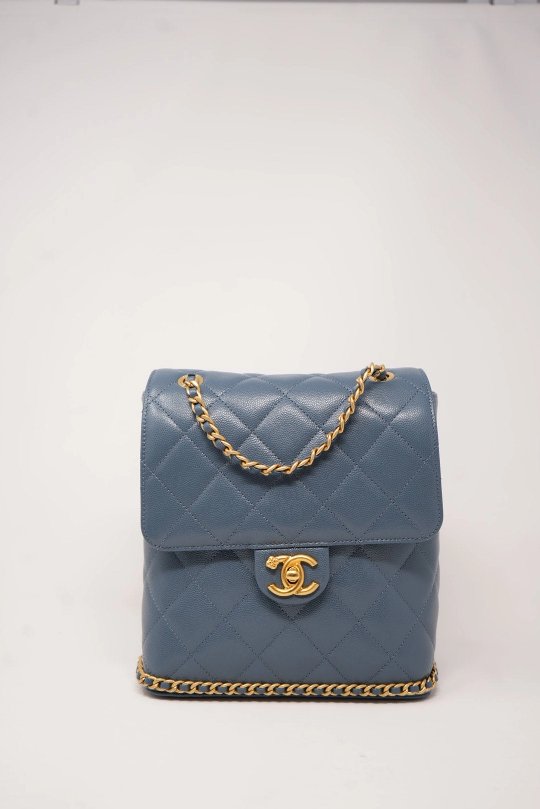 Pre-Owned Chanel Ado Backpack Caviar 2023