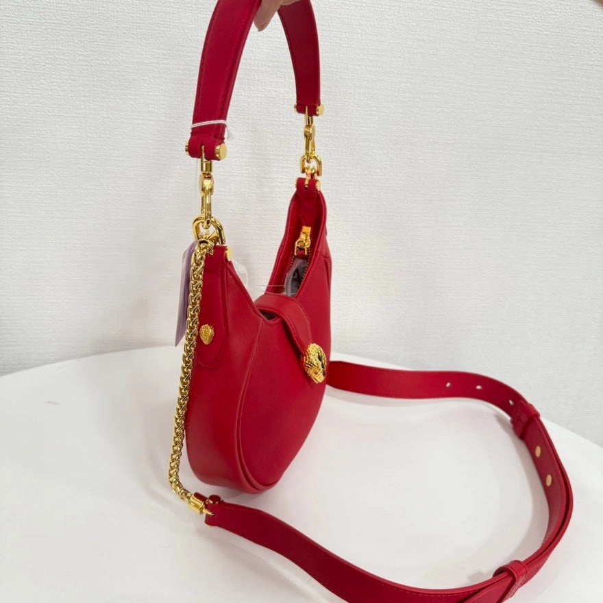 Preloved Bvlgari Serpenti Chain 2way Bag FM0042 Red Shoulder Bag