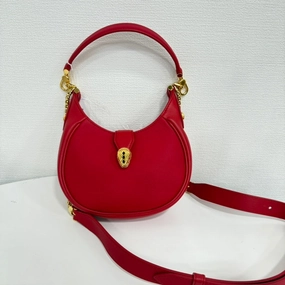 Preloved Bvlgari Serpenti Chain 2way Bag FM0042 Red Shoulder Bag