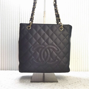Preloved Chanel PST Bag Black Leather Shoulder Bag 13570844
