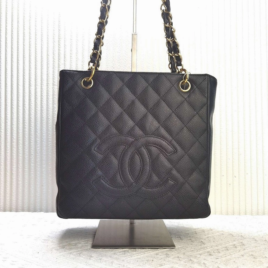Preloved Chanel PST Bag Black Leather Shoulder Bag 13570844