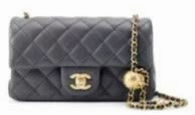 Preloved Chanel Small Quilted Leather Shoulder Bag in Black
