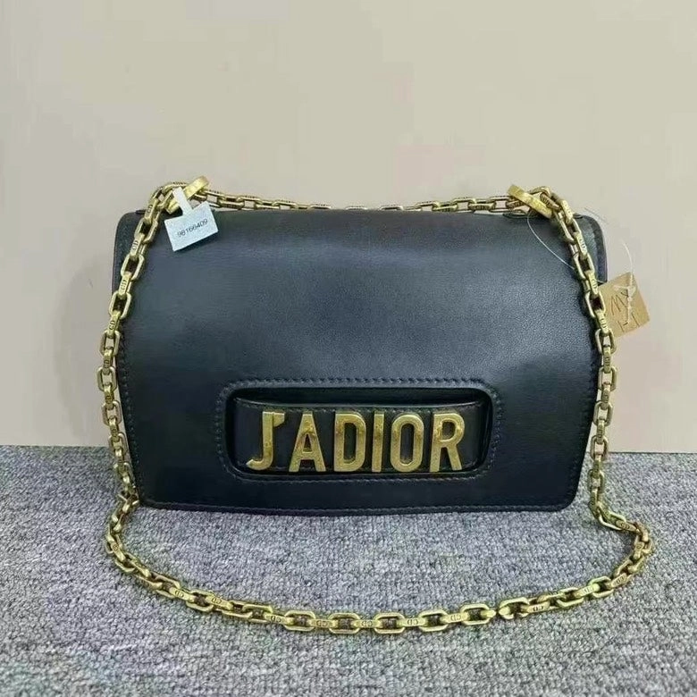 Preloved Dior J'Adior Black Leather Crossbody Bag BCQ
