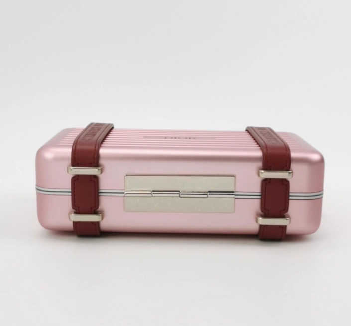 Preloved Dior* Rimowa mini Lugguage case Crossbody bag pink 20cm*11cm*6cm 250319781111407