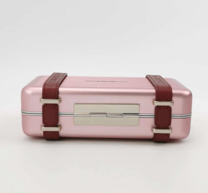 Preloved Dior* Rimowa mini Lugguage case Crossbody bag pink 20cm*11cm*6cm 250319781111407