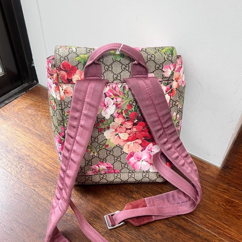 Preloved Gucci Blooms Supreme Backpack AG354 Floral Canvas