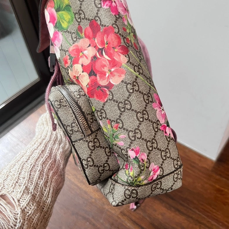 Preloved Gucci Blooms Supreme Backpack AG354 Floral Canvas