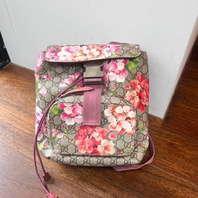 Preloved Gucci Blooms Supreme Backpack AG354 Floral Canvas