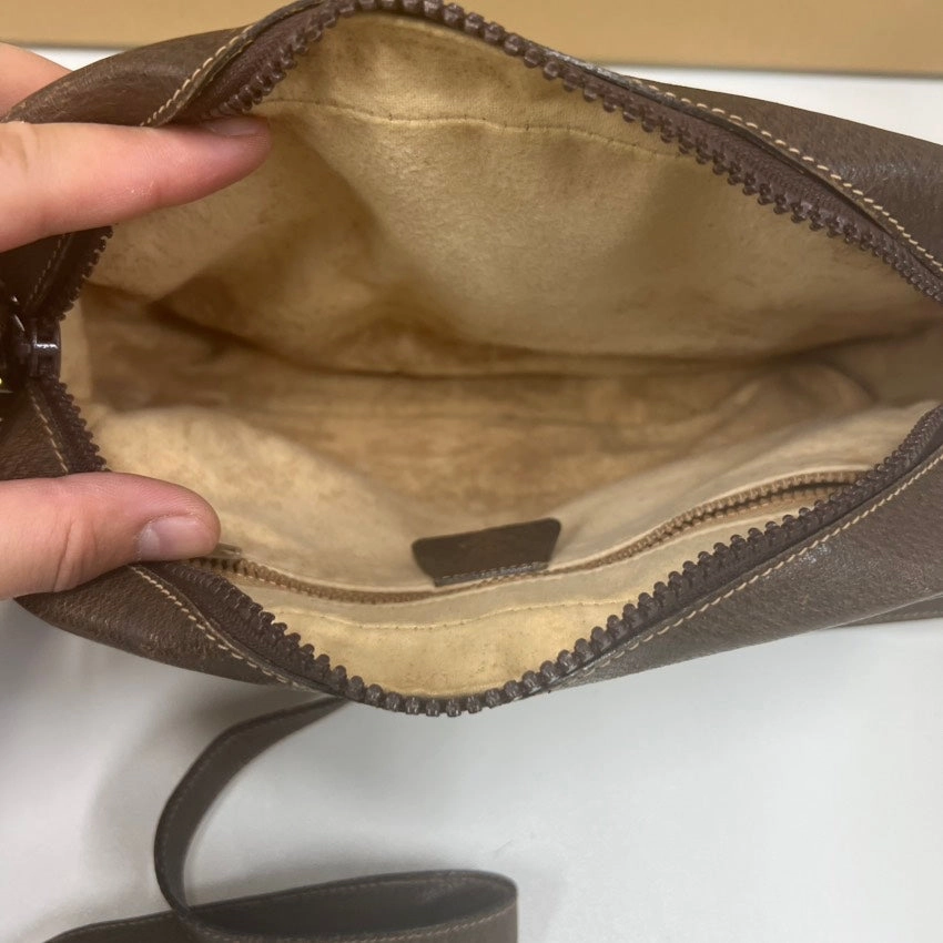 Preloved Gucci GG Supreme Brown Crossbody Bag E9919