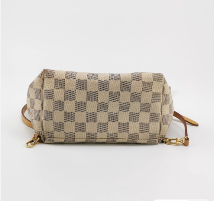 Preloved Louis Vuitton (LV) Damier Azur Sperone Backpack White 250317781109637