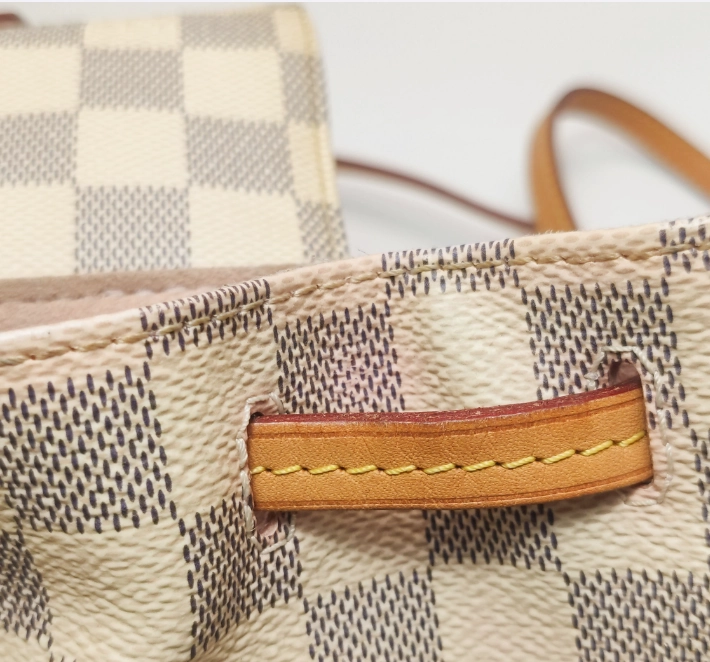 Preloved Louis Vuitton (LV) Damier Azur Sperone Backpack White 250317781109637