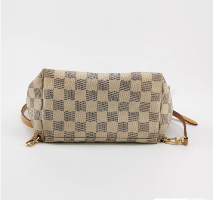 Preloved Louis Vuitton (LV) Damier Azur Sperone Backpack White 250317781109637