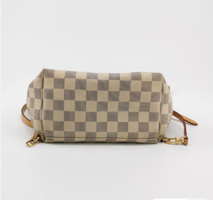 Preloved Louis Vuitton (LV) Damier Azur Sperone Backpack White 250317781109637
