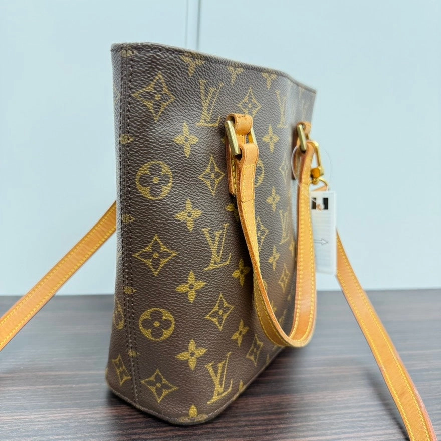Preloved Louis Vuitton Monogram Handbag with LV Strap Brown Shoulder Bag LB110020/110287