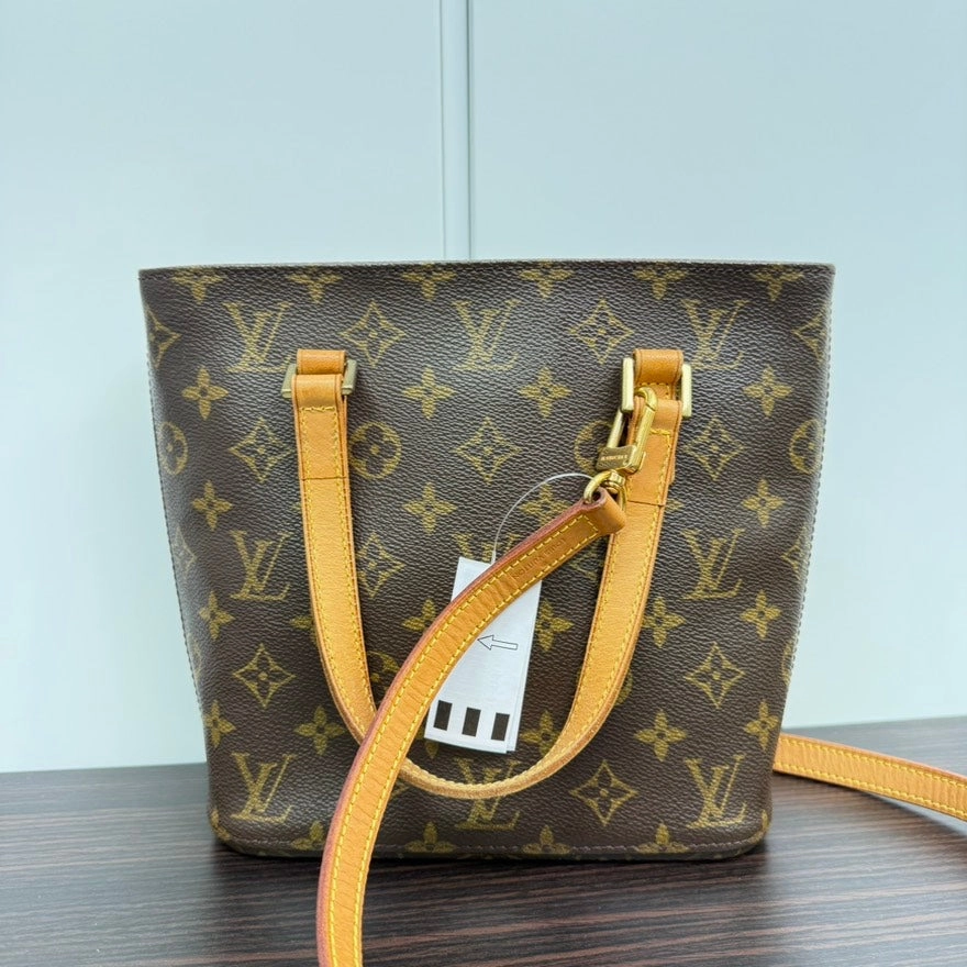 Preloved Louis Vuitton Monogram Handbag with LV Strap Brown Shoulder Bag LB110020/110287