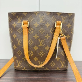 Preloved Louis Vuitton Monogram Handbag with LV Strap Brown Shoulder Bag LB110020/110287