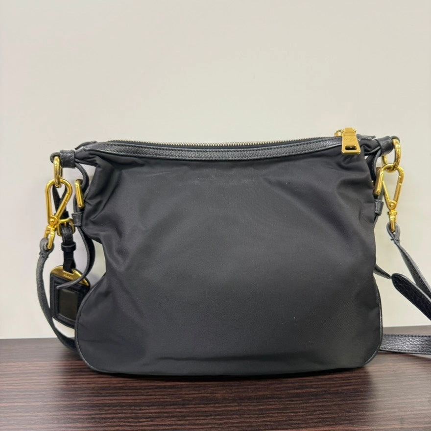 Preloved Prada Nylon Crossbody Black Crossbody Bag