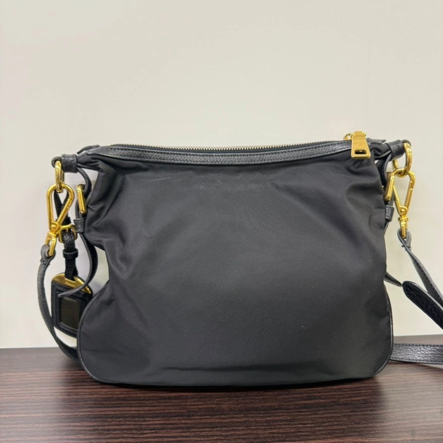 Preloved Prada Nylon Crossbody Black Crossbody Bag