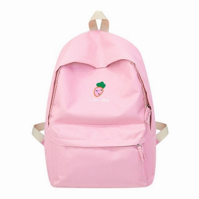Preppy Women Canvas Backpack for School Teenagers Girl Vintage Stylish School Bag Ladies Laptop Backpack Female Book bag Mochila