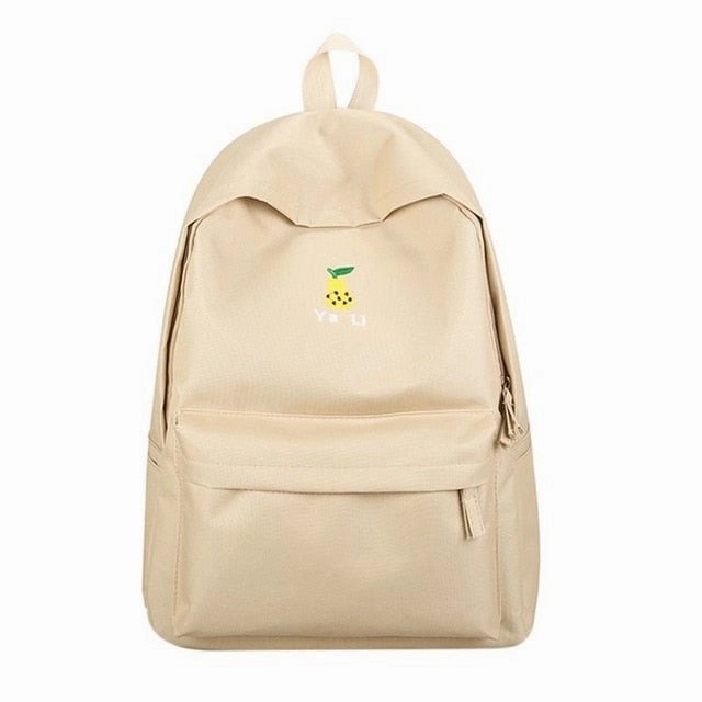 Preppy Women Canvas Backpack for School Teenagers Girl Vintage Stylish School Bag Ladies Laptop Backpack Female Book bag Mochila