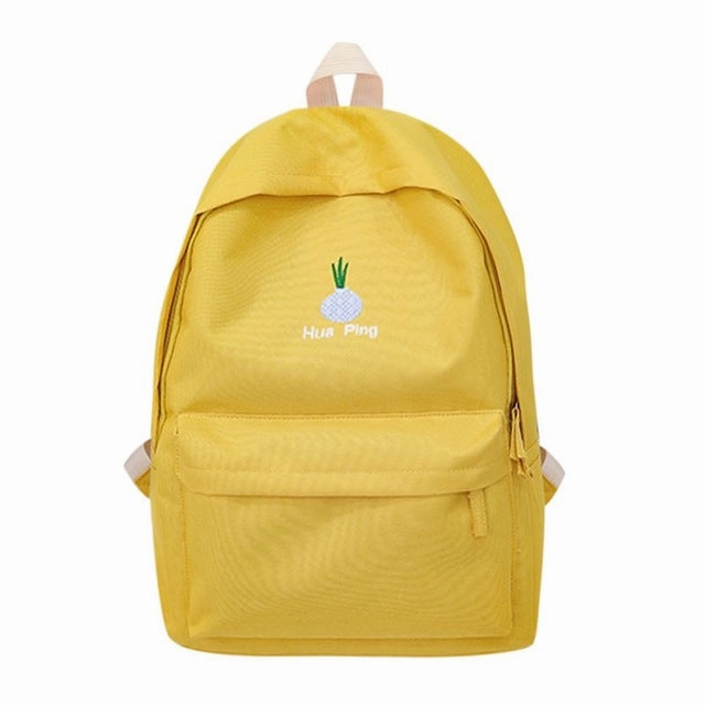 Preppy Women Canvas Backpack for School Teenagers Girl Vintage Stylish School Bag Ladies Laptop Backpack Female Book bag Mochila