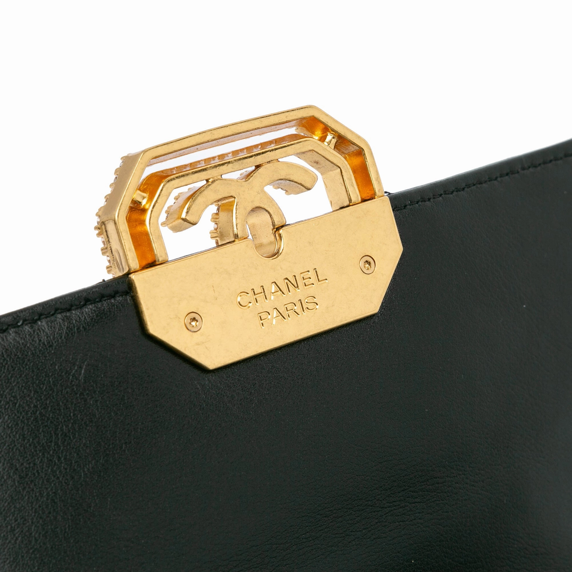 Quilted Lambskin Octagonal Buckle Crossbody