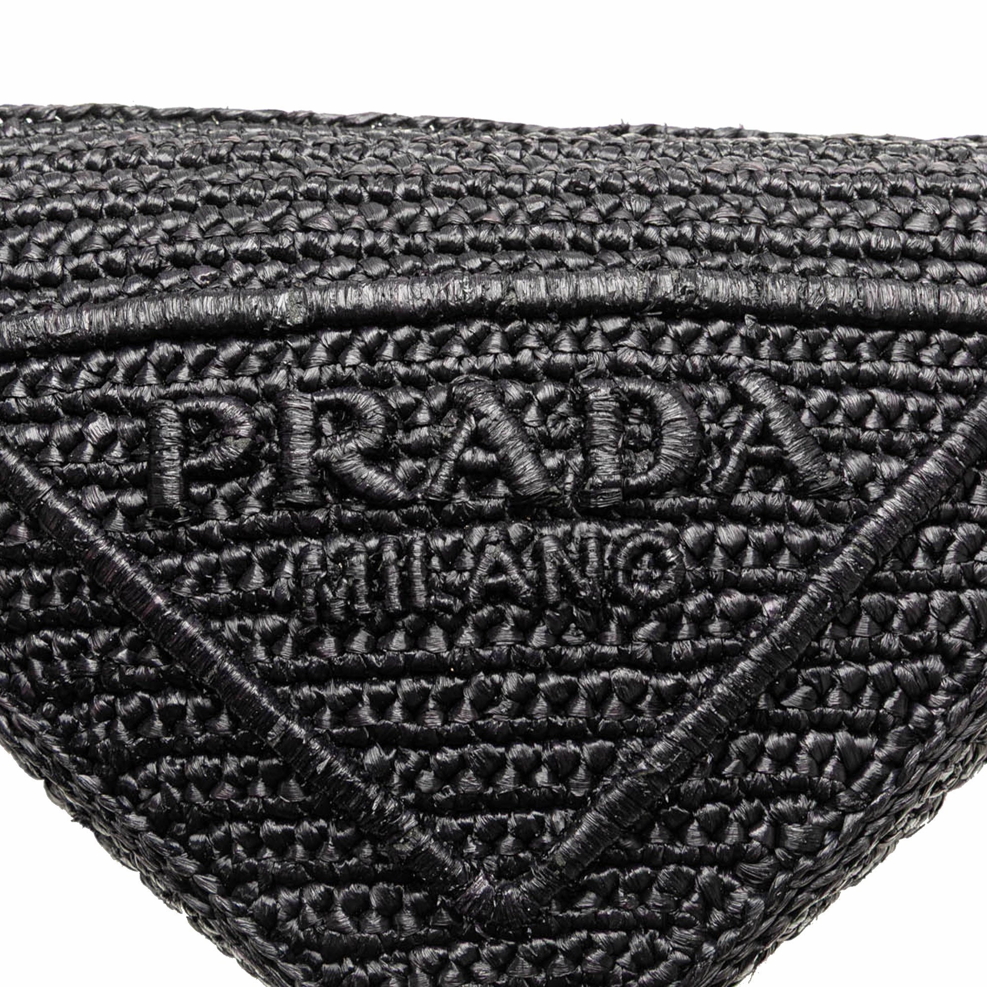 Raffia Effect Crochet Triangle Crossbody