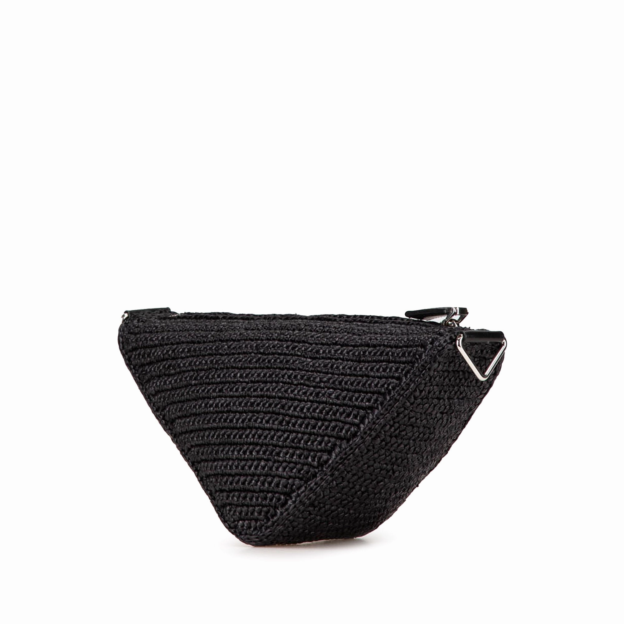 Raffia Effect Crochet Triangle Crossbody
