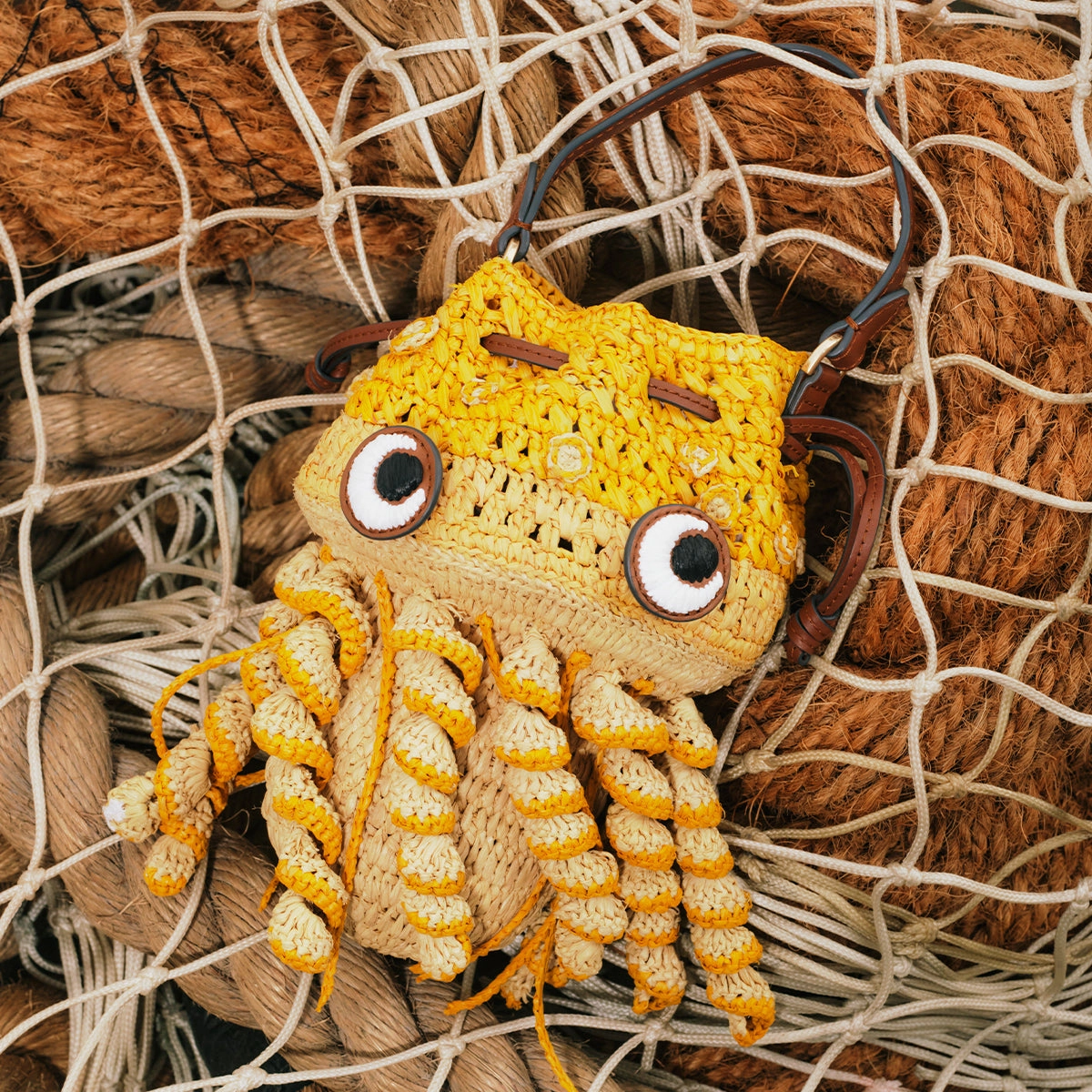 Raffia Jellyfish Cross-body