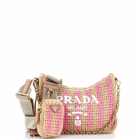 Re-Edition 2005 Shoulder Bag Raffia Small