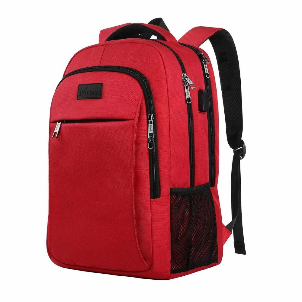 Red Mlassic Travel Laptop Backpack