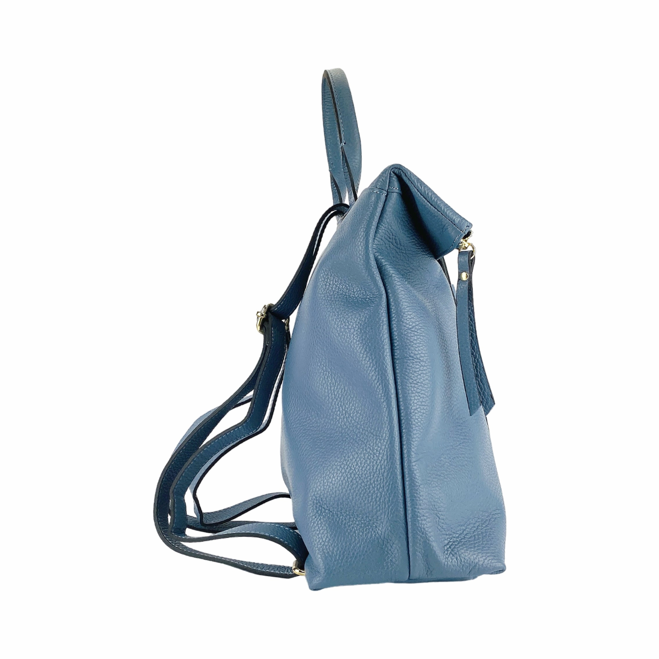 Renato Borzatta Leather Backpack Air Force Blue