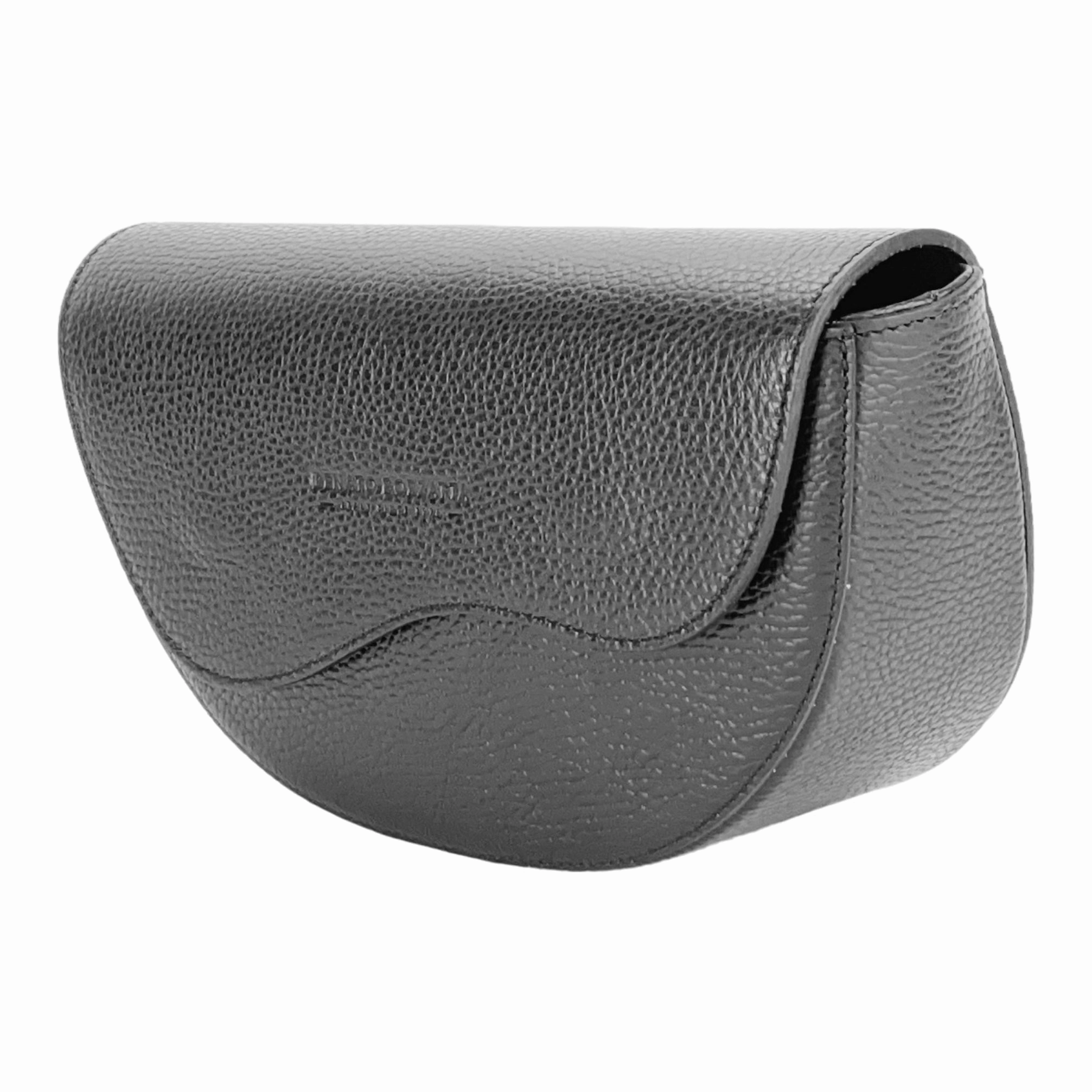 Renato Borzatta Saddle Bandolier Crossbody Leather Bag Black