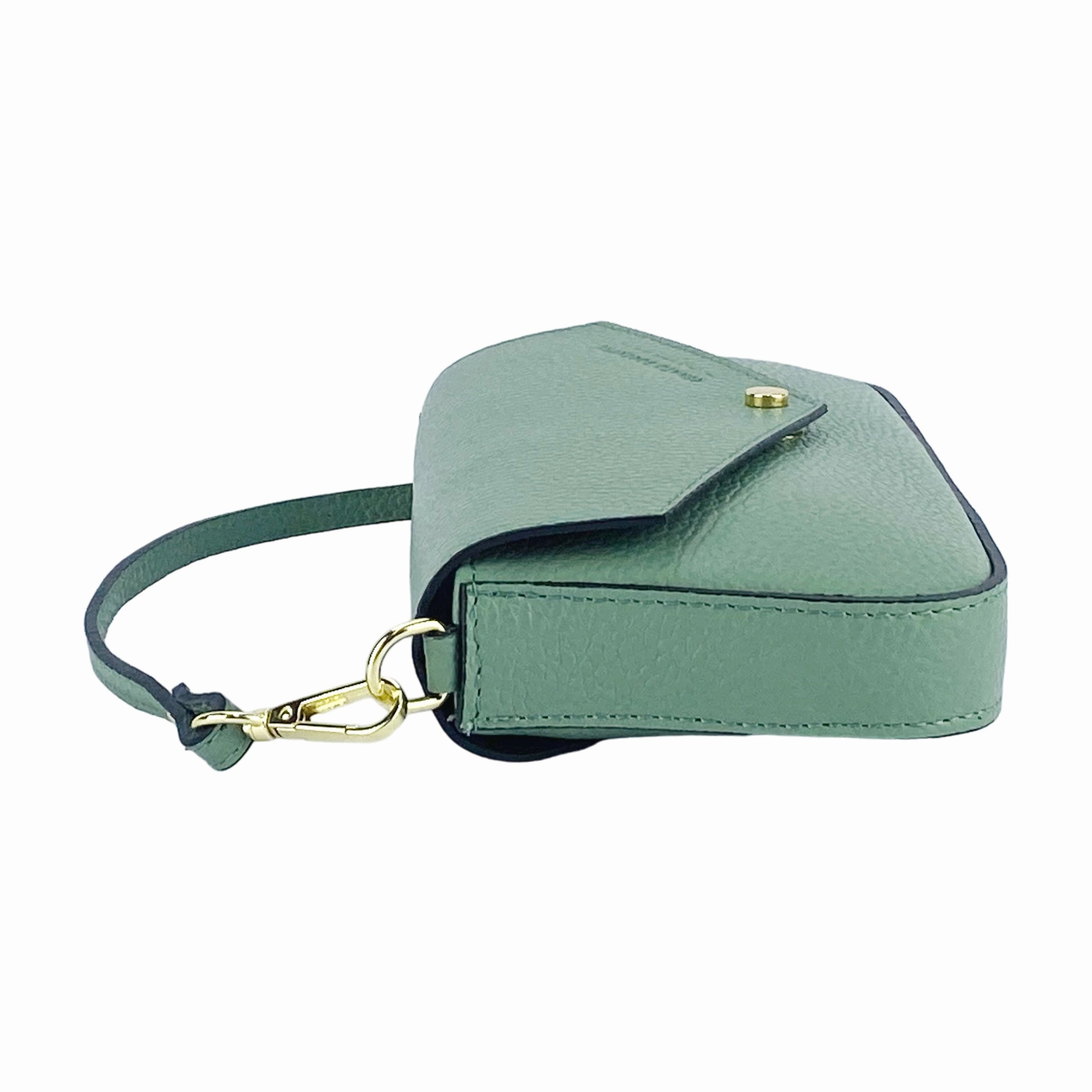 Renato Borzatta Small Chain Post Shoulder Bag Mint Green