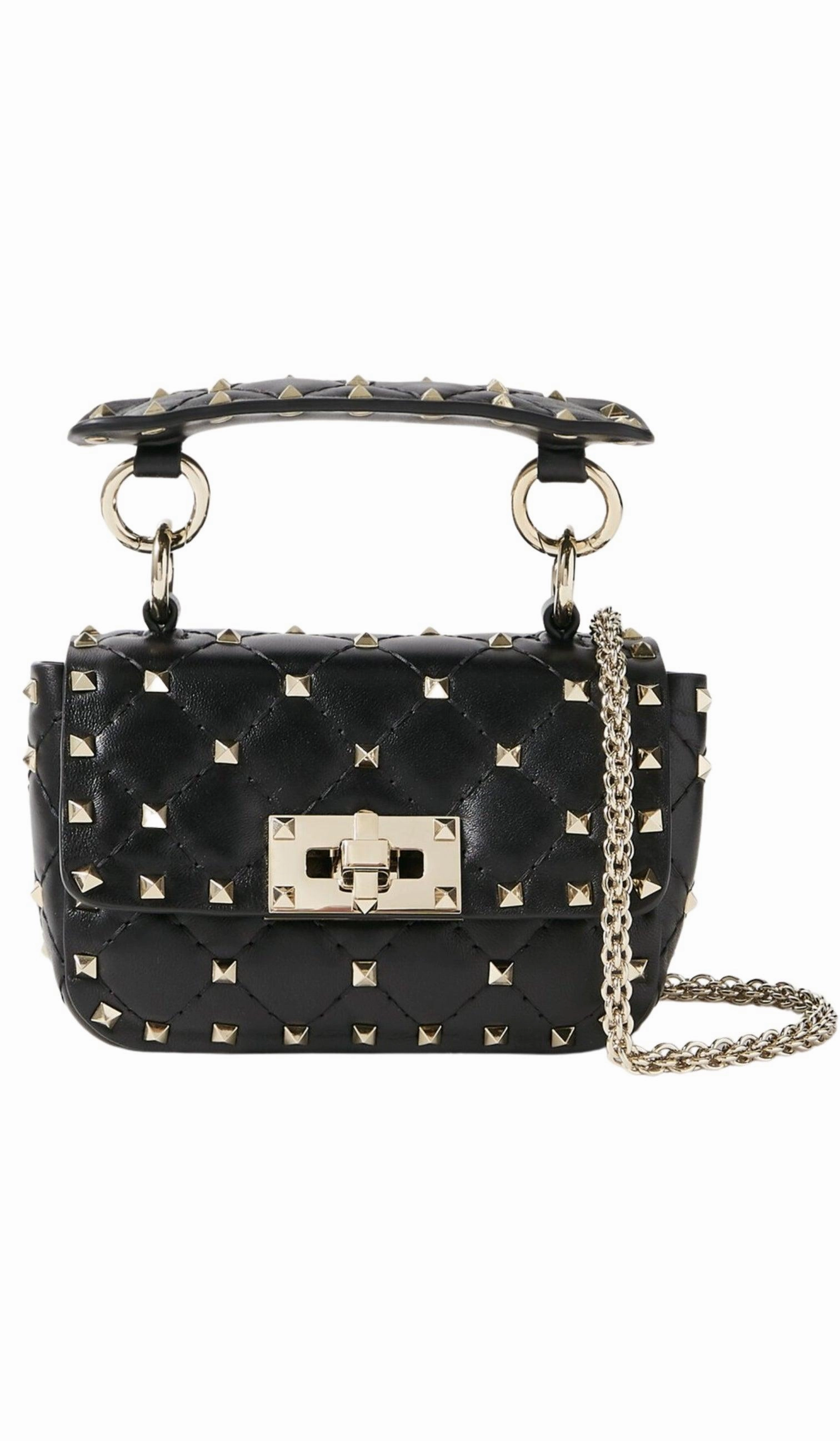 Rockstud Spike Mini Leather Shoulder Bag