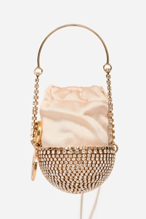 Rosantica Kingham Crystal Embellished Minaudire Evening Bag