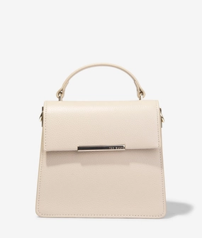 Roselii bar detail medium tote in ecru