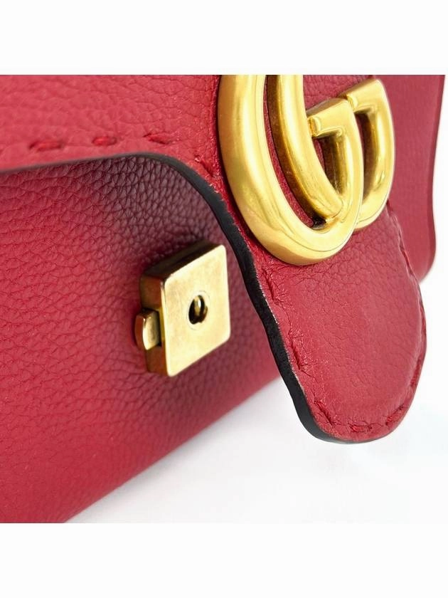 S Gucci Marmont Matelasse Top Handle Small Two Way Cross Shoulder Bag