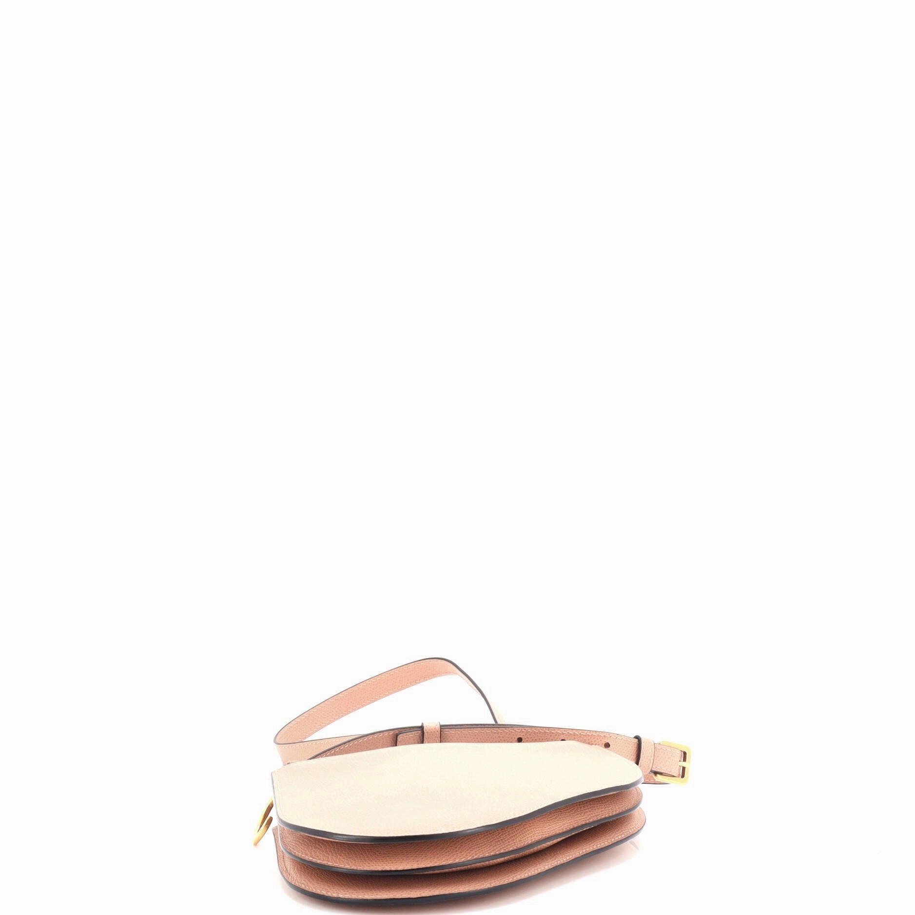 Saddle Triple Zip Crossbody Pouch Leather