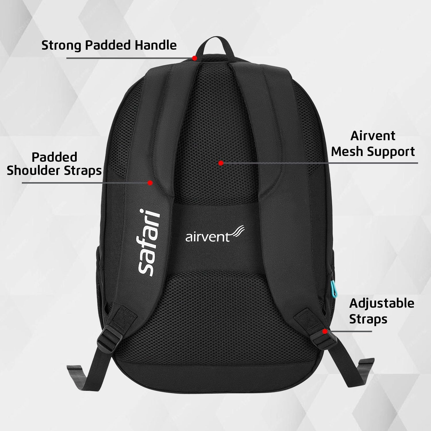 Safari 43L Expand 16 Expandable Laptop Bag with Armor Base, Raincover
