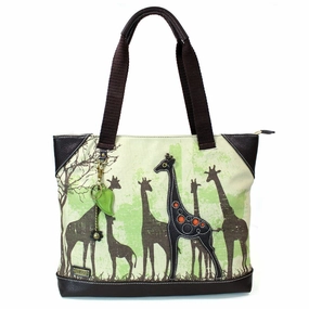 Safari Canvas Tote - Giraffe