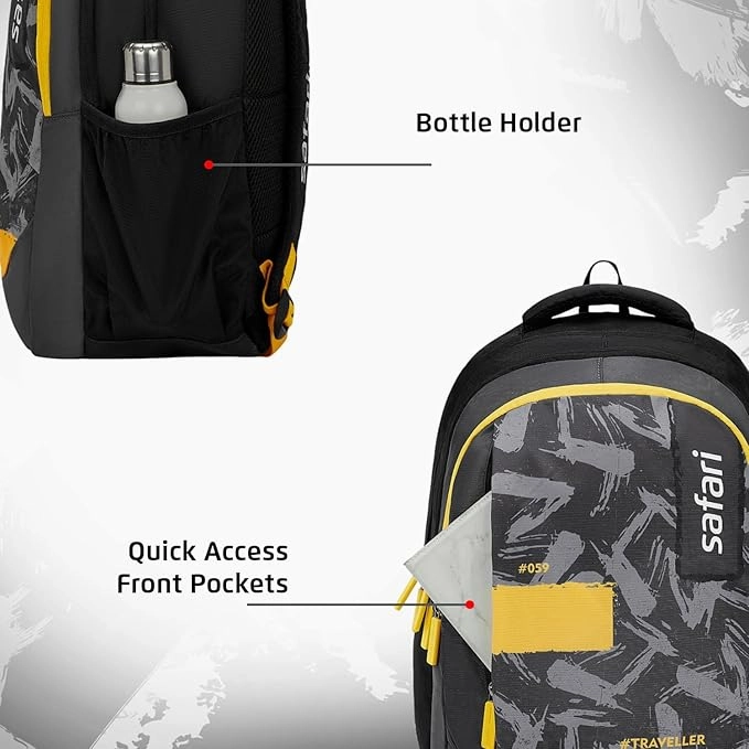 SAFARI Triplex 1  Large 37 L Backpack (Black)