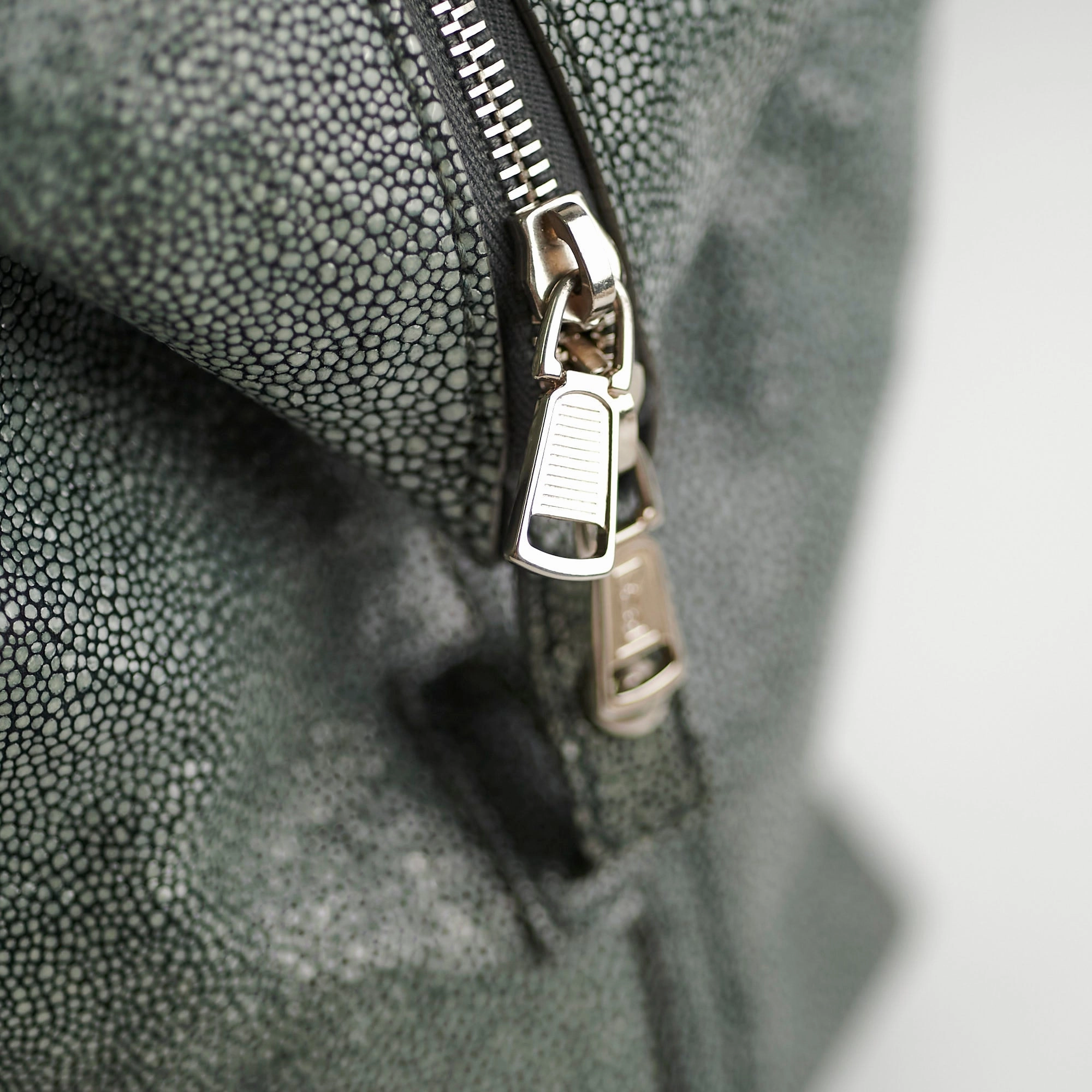 Saint Lauren Stingray Embossed Y Tote Grey
