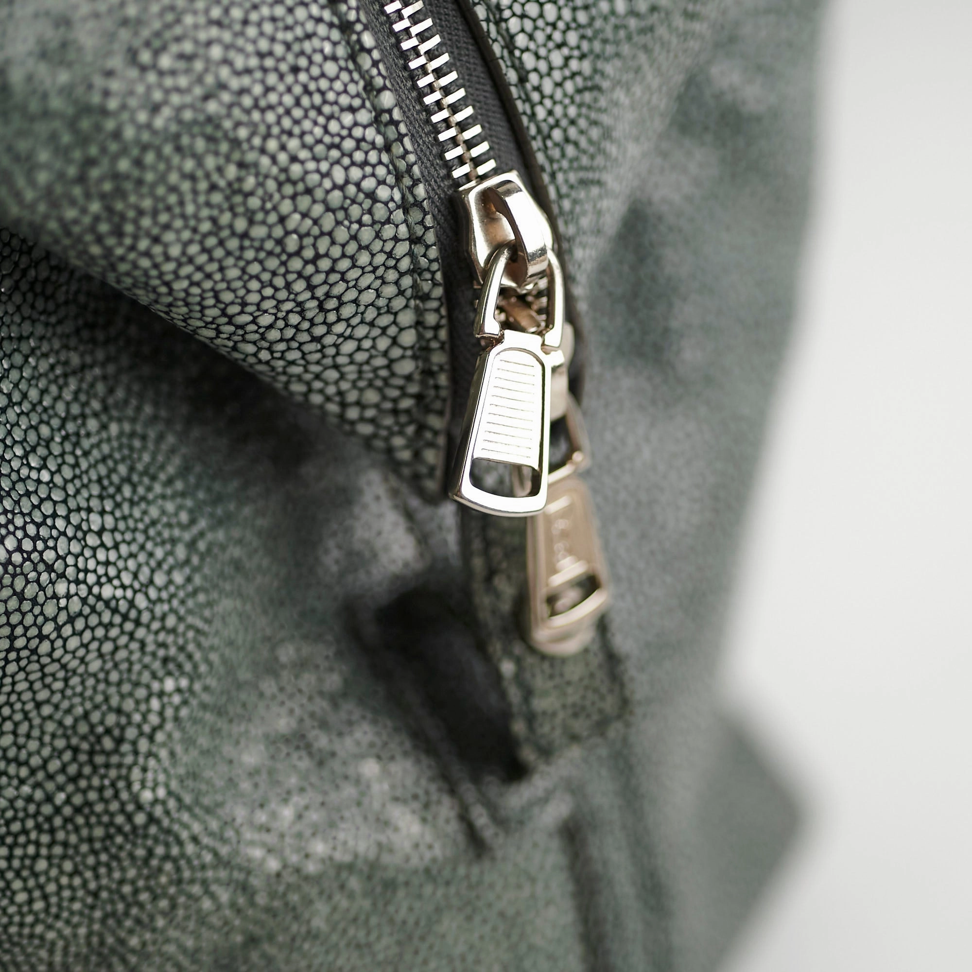Saint Lauren Stingray Embossed Y Tote Grey