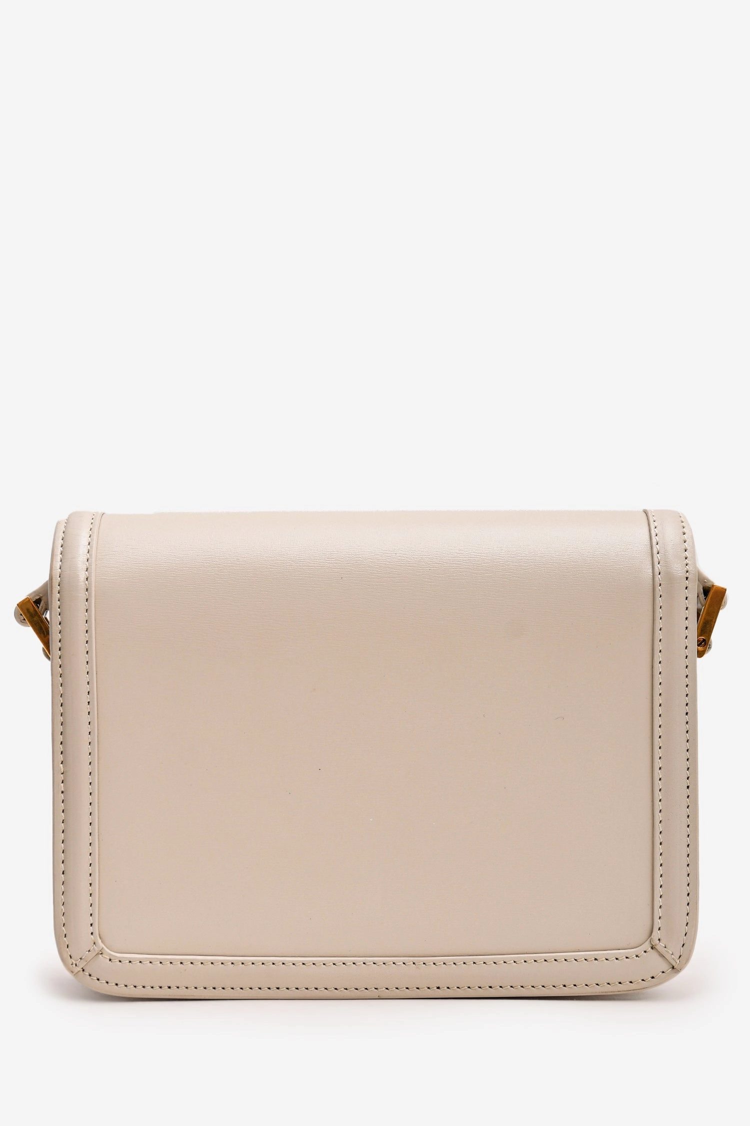 Saint Laurent 2023 White Leather Small Solferino Crossbody