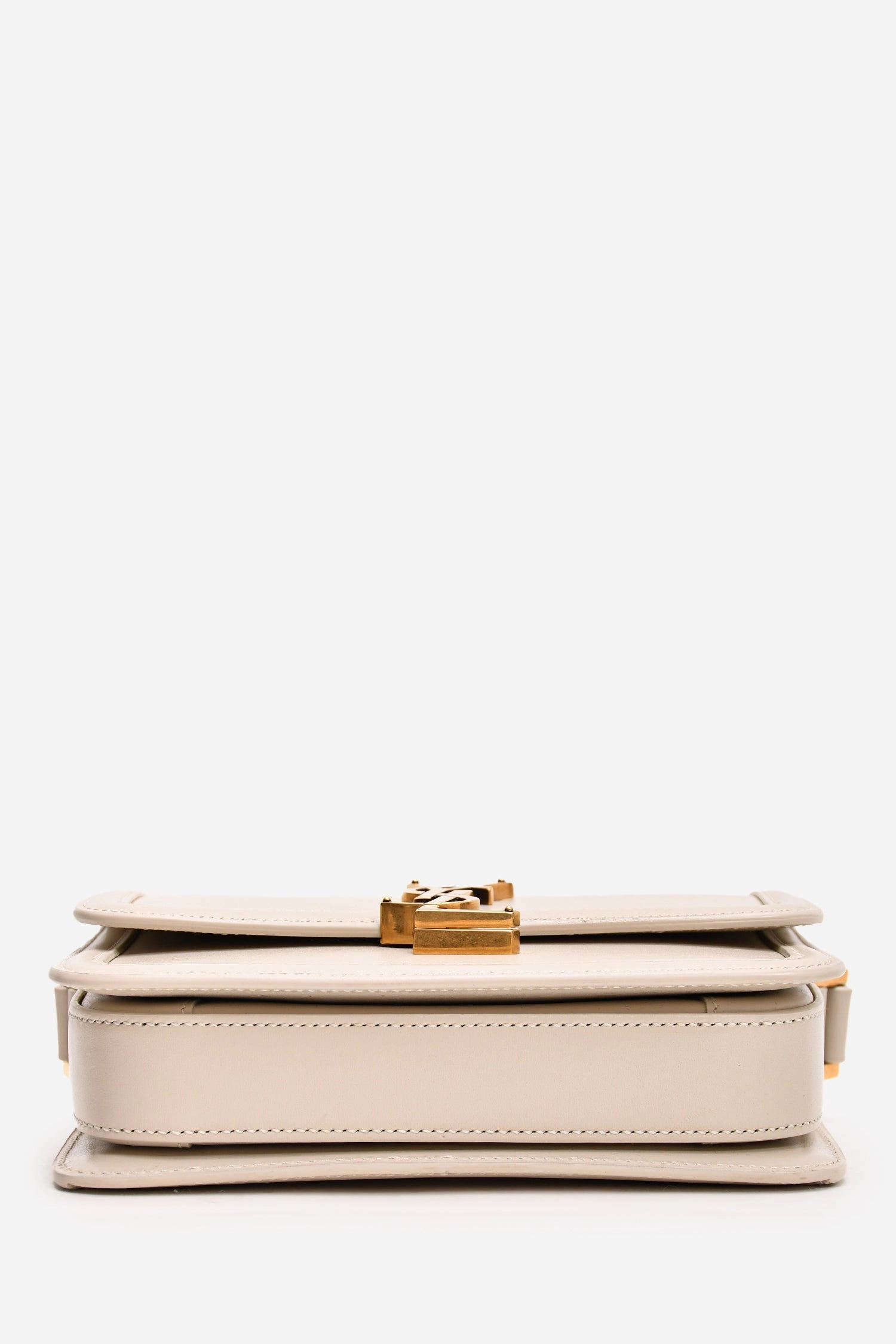 Saint Laurent 2023 White Leather Small Solferino Crossbody